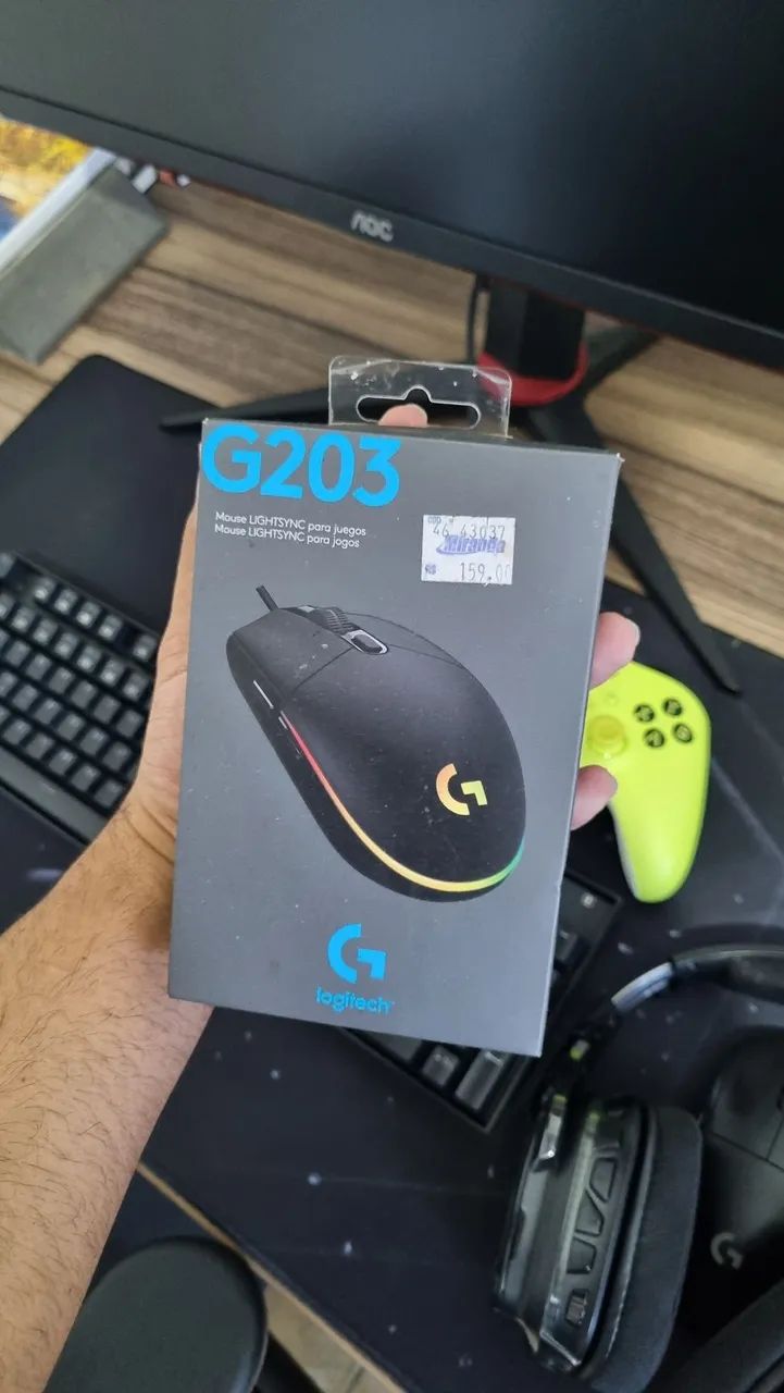 Mouse Logitech G203 Semi Novo