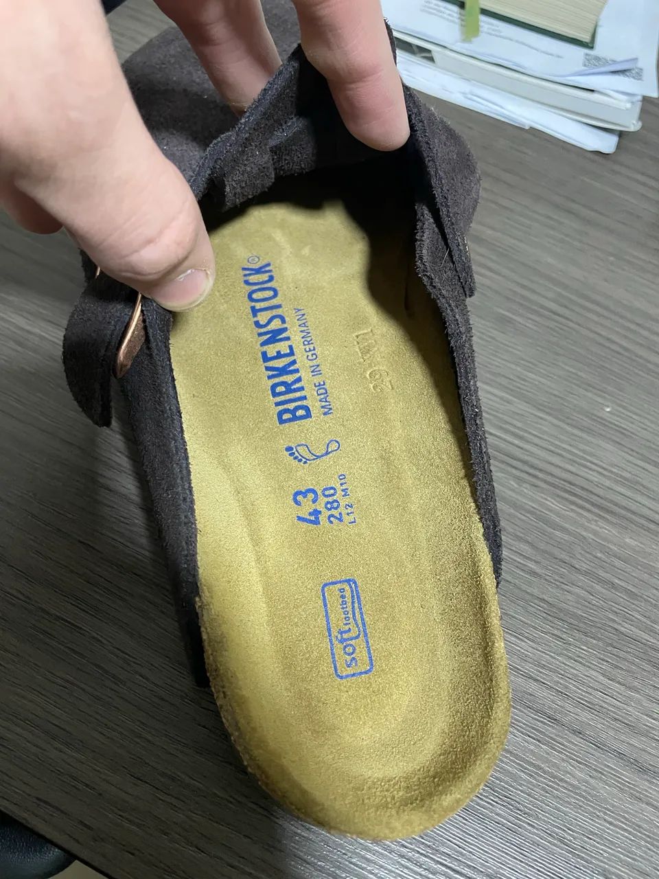 Birkenstock Slipper Boston de camurça, nunca usada - Foto 4