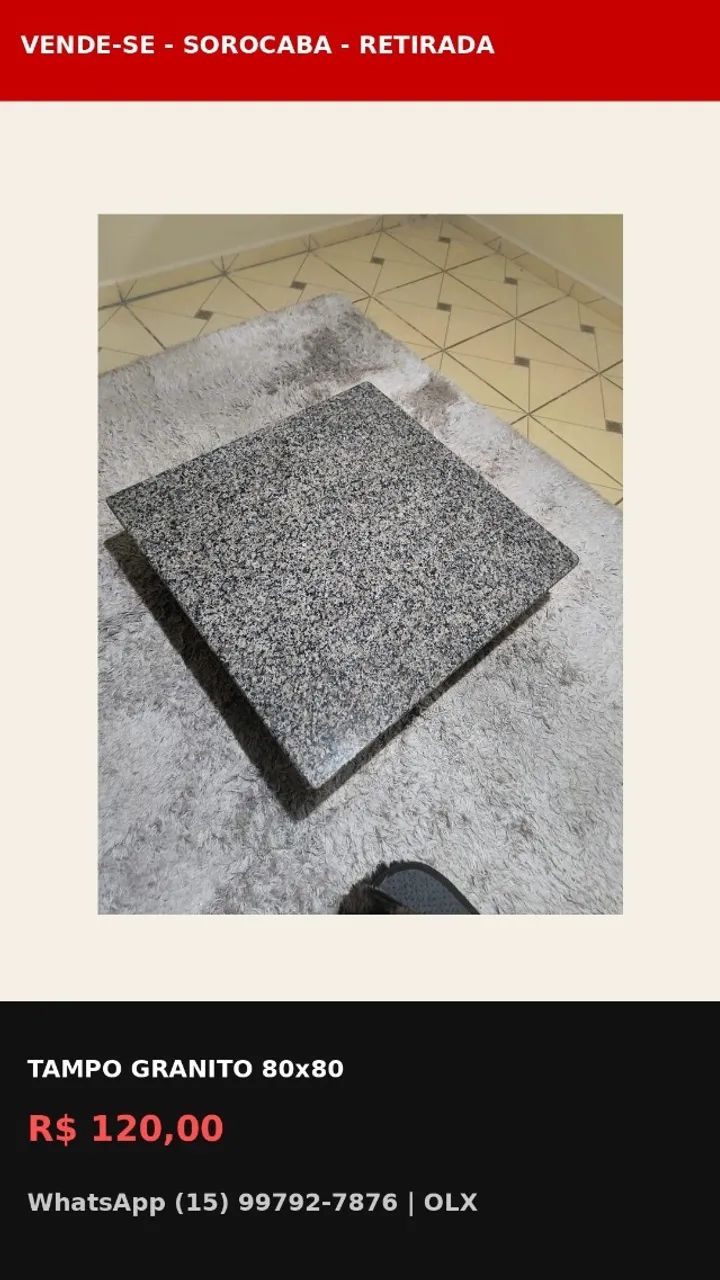 Tampo de mesa granito avulso - Foto 5