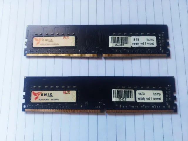 8GB RAM DDR4 - 2X 4GB