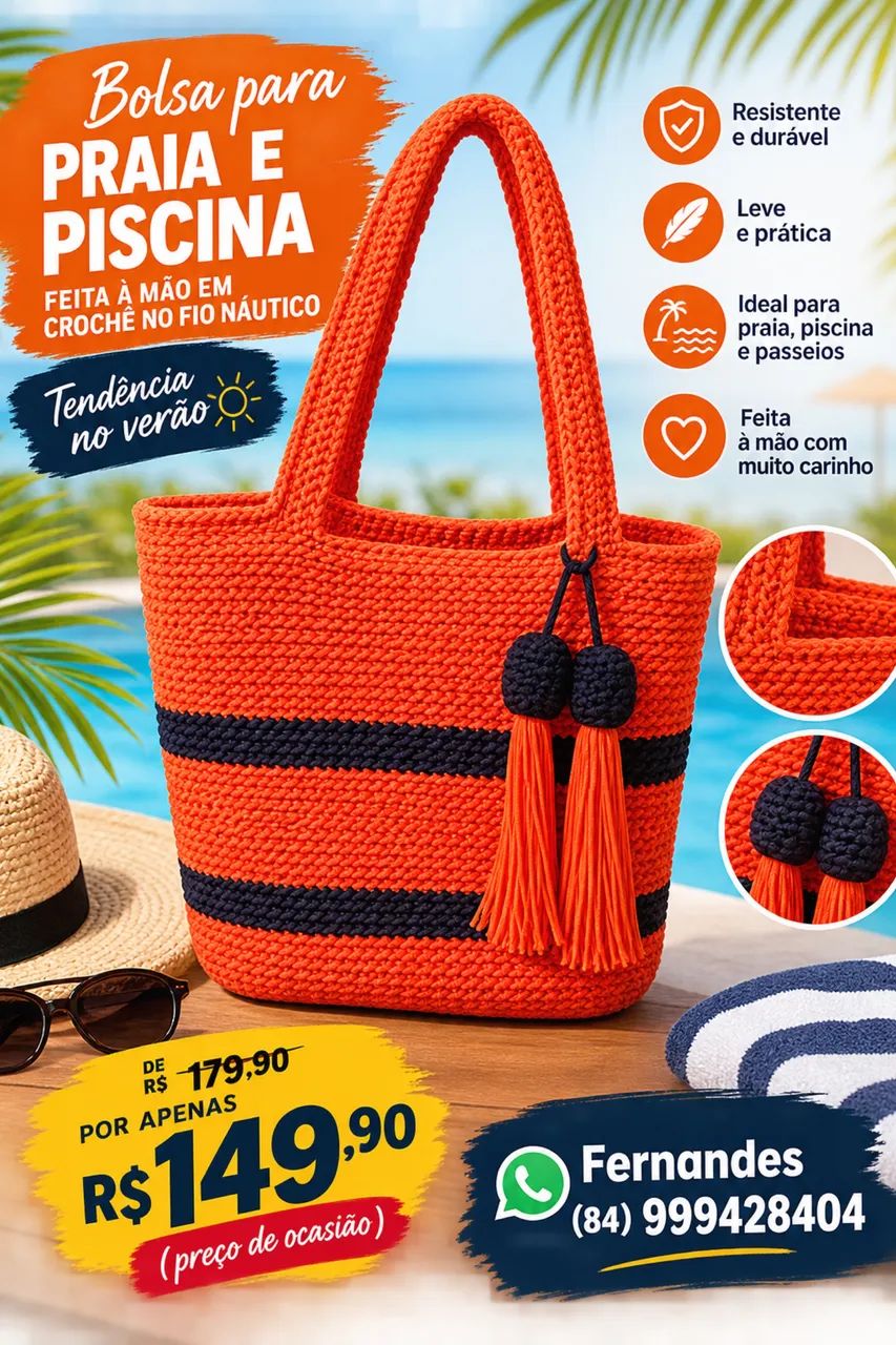 Bolsa croche praia grande 