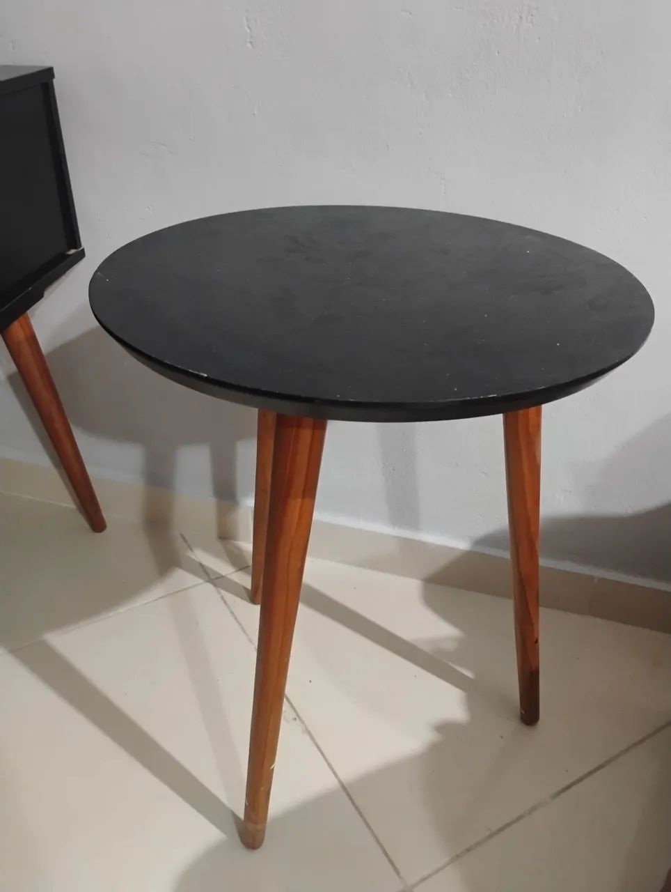 Rack e mesa de centro preto usado - Foto 4