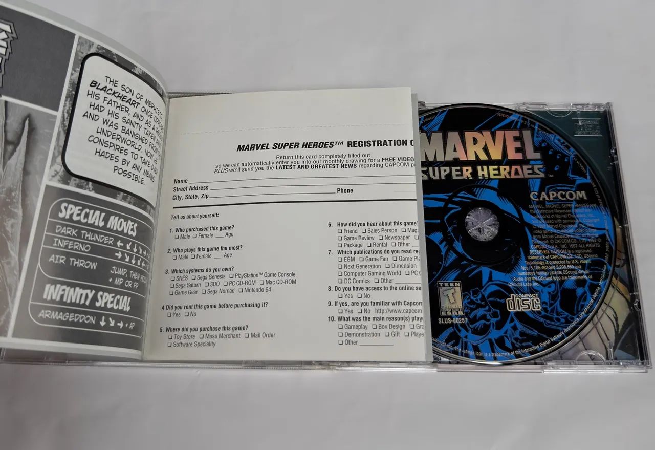 Marvel super Heroes Ps1 Original Completo - Foto 4