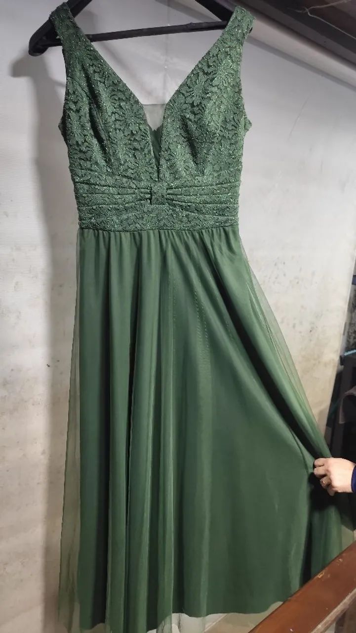 Vestido madrinha verde oliva  - Foto 3