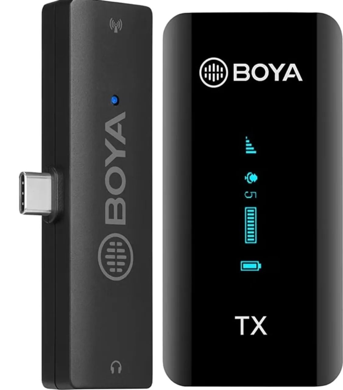 Microfone Sem Fio Lapela By-xm6-k5 2.4G p/Usb-C