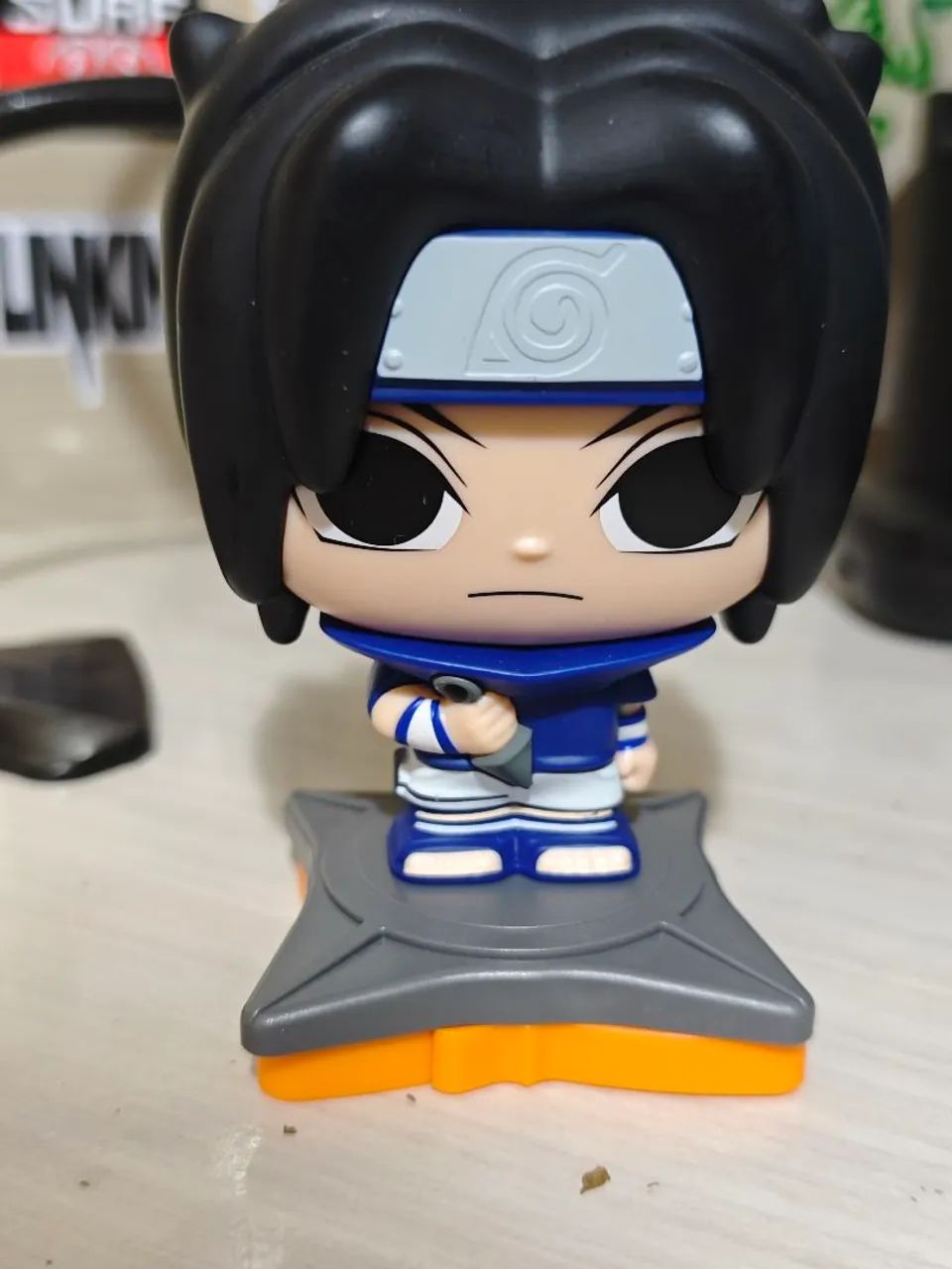 Boneco Sasuke uchiha - Naruto Burger King (BK) Colecionável