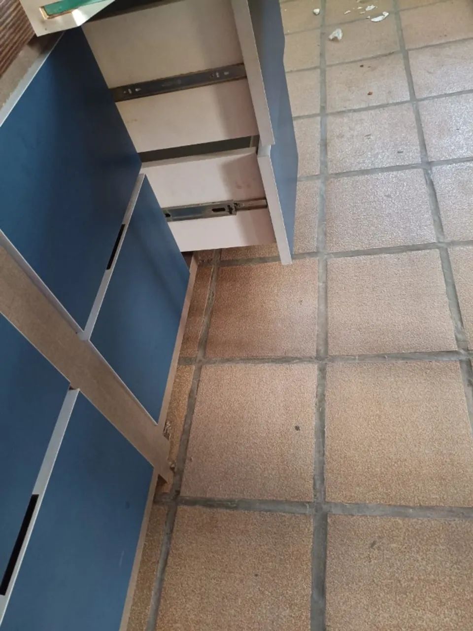 Mesa de recepção para escritório na cor azul  - Foto 3