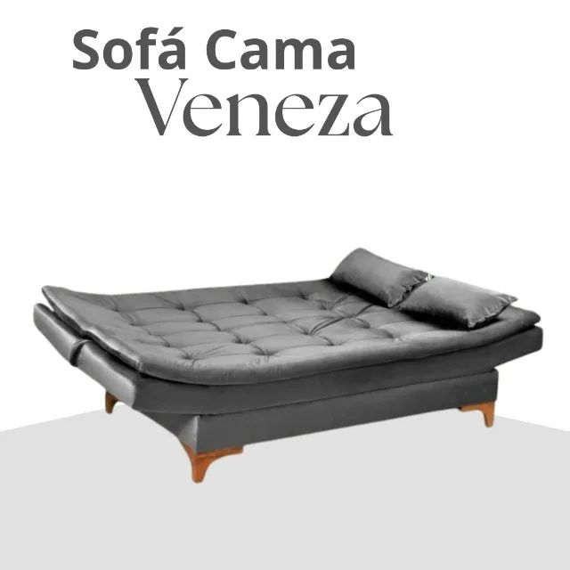 !!! ENTREGA GRATIS !!! Sofa Cama Veneza Tec 185 Veludo - Foto 3