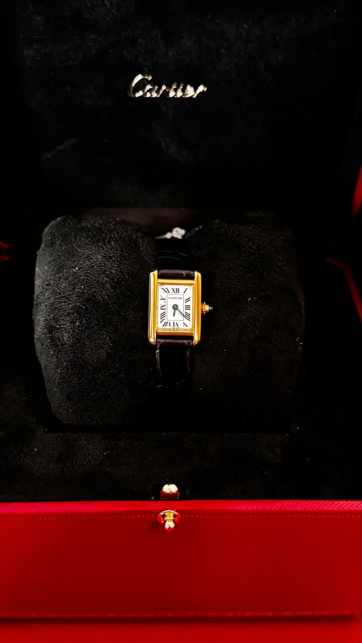 Cartier Tank Louis Cartier Mini - modelo clássico e sofisticado - Foto 3