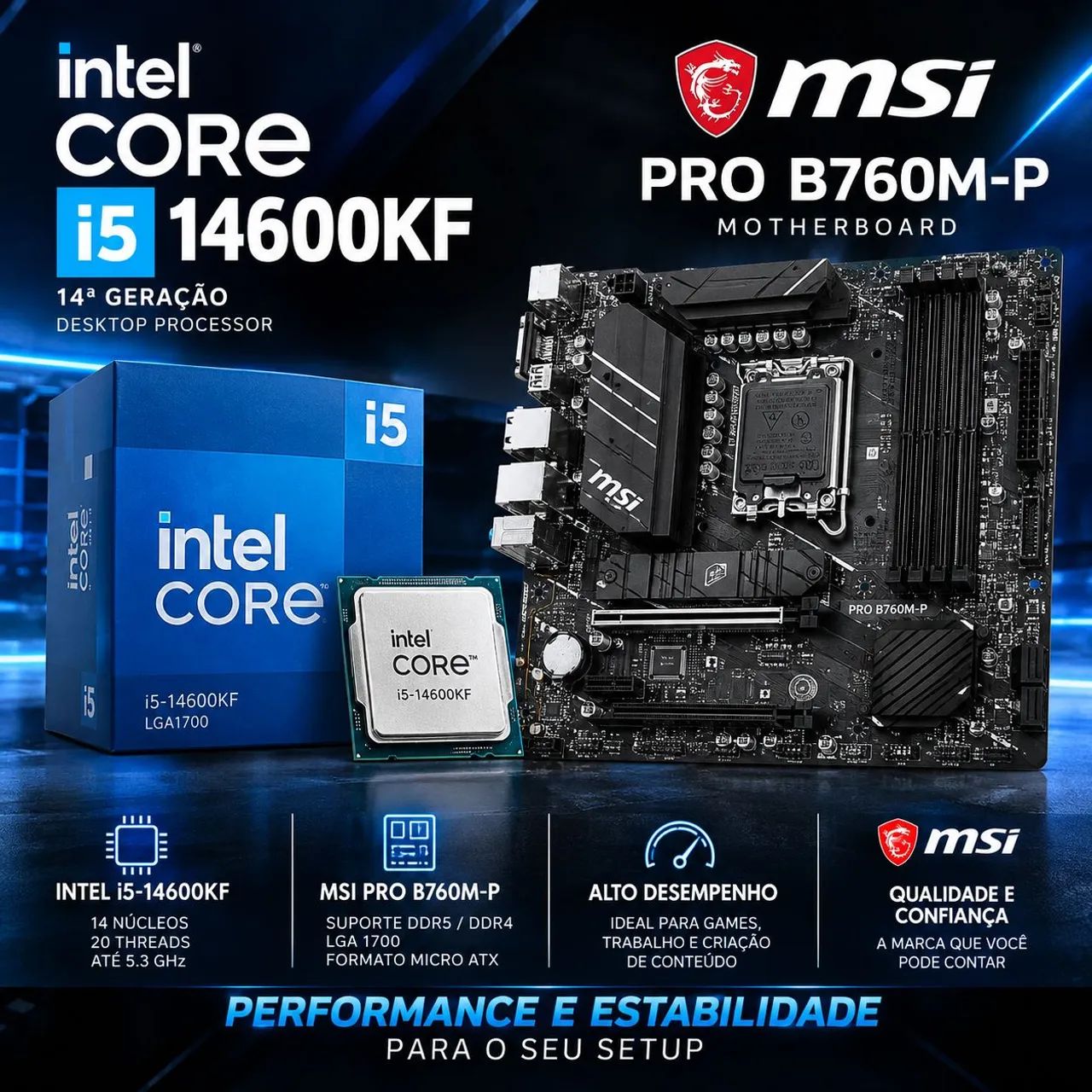 Kit i5 14600k 