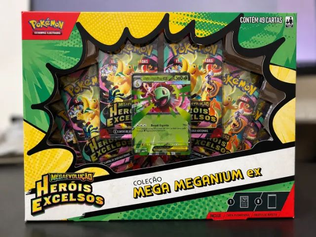 Pokemon Box Heróis Excelsos Mega Meganium EX Lacrada | ***Promoção