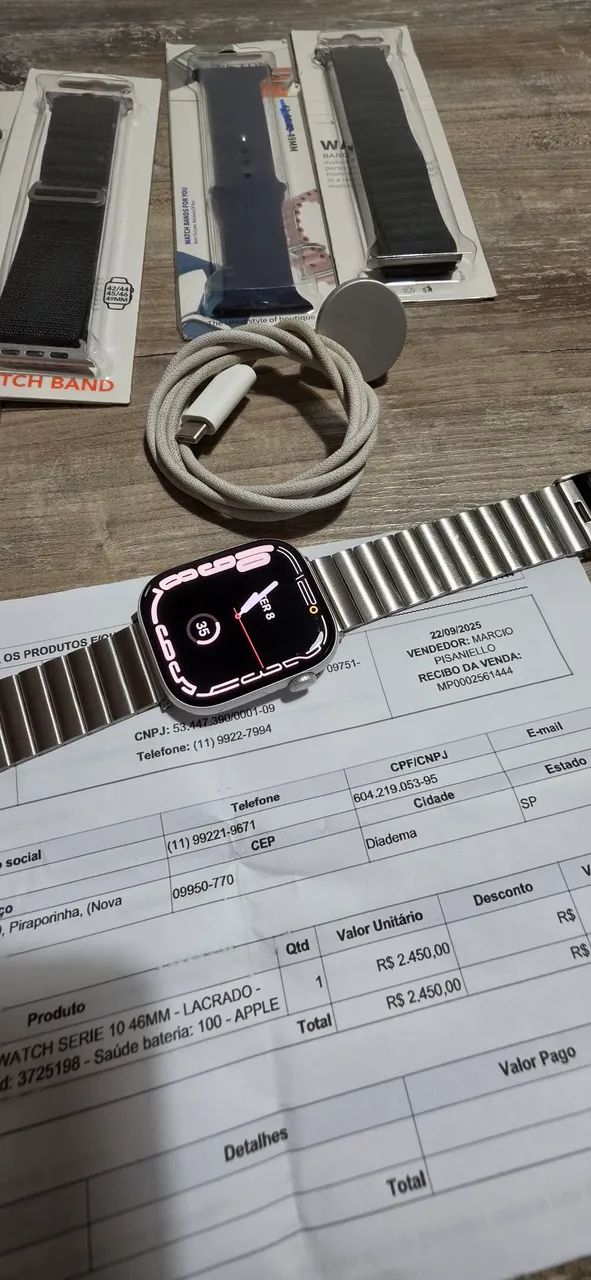 Apple Watch Series 10 46mm Impecável  - Foto 4