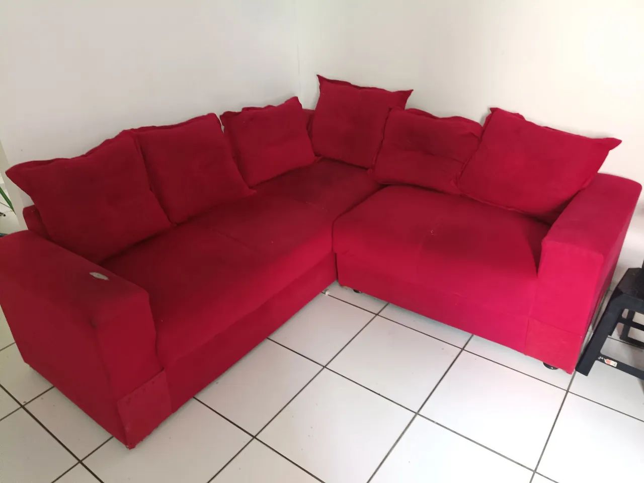 Sofá em L grande