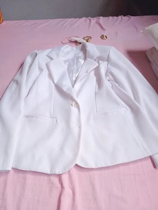 BLAZER BRANCO ,FORRADO.