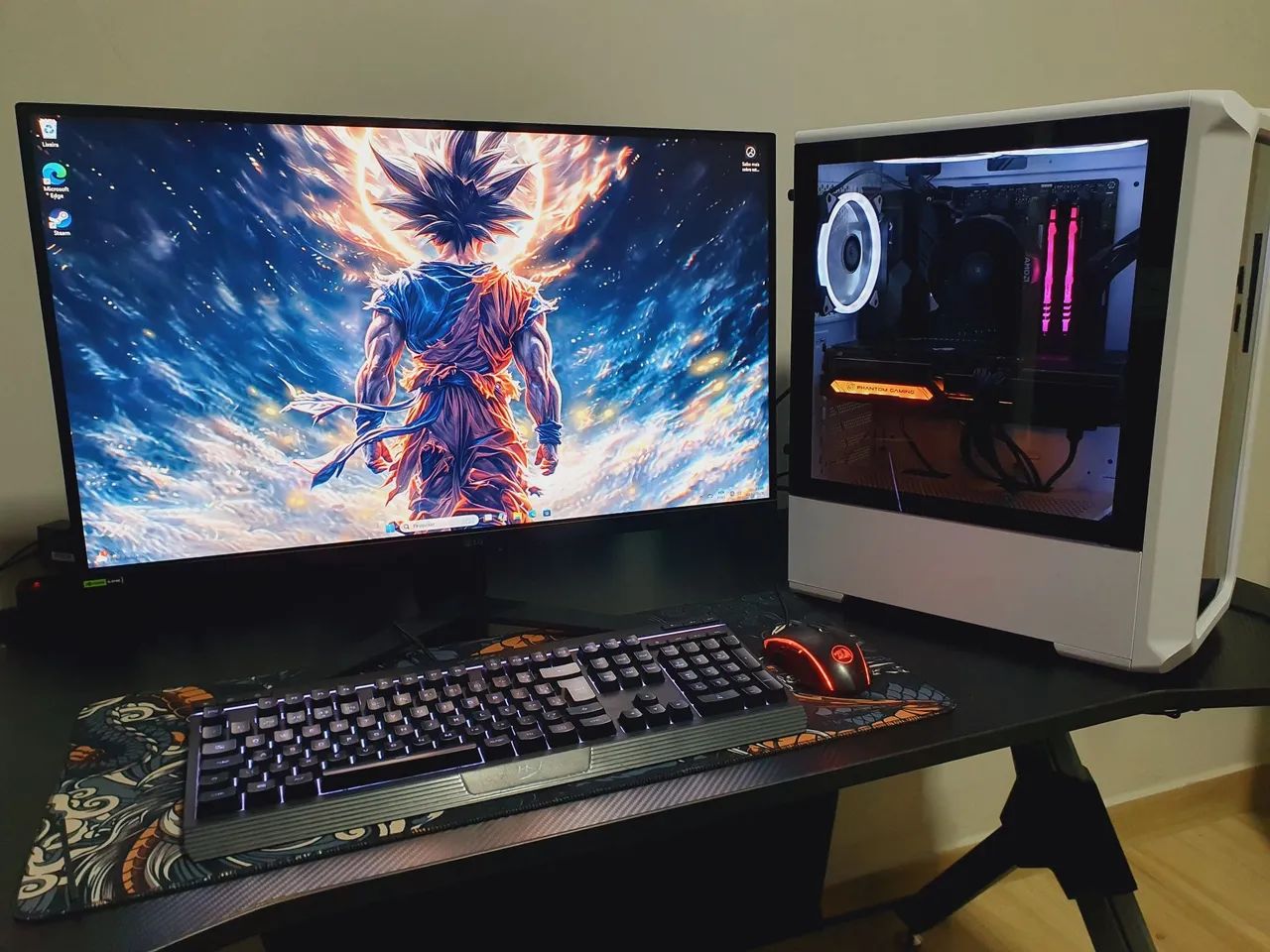 Pc gamer completo Placa de vídeo 16GB de ram 