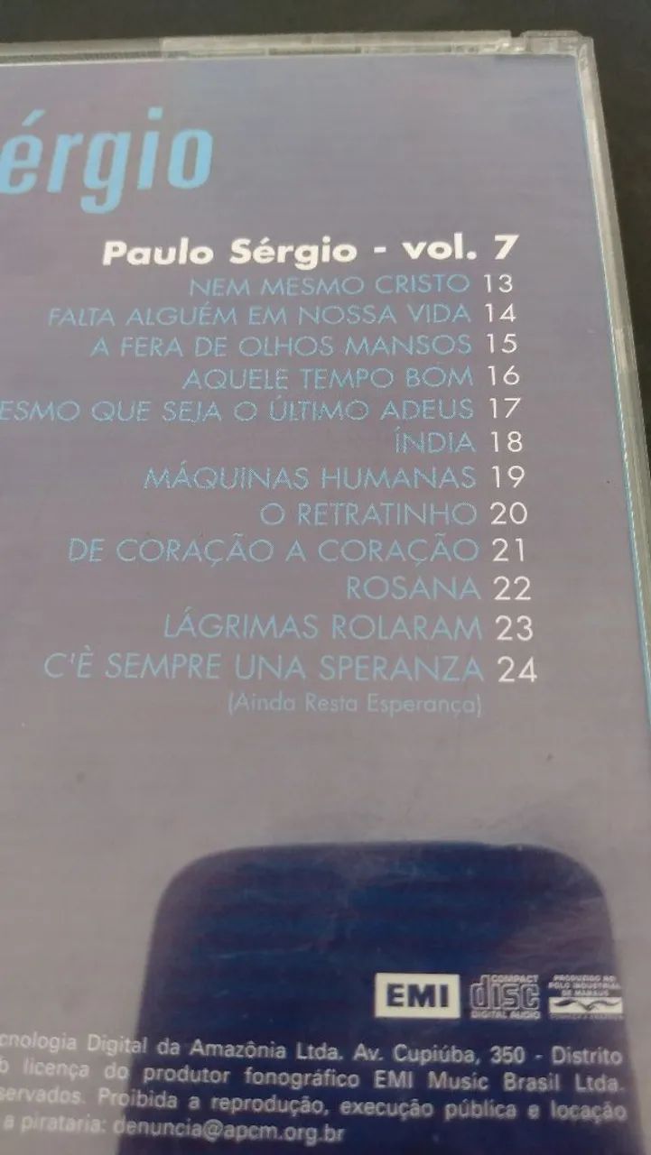 Cd original Paulo Sérgio ótimo estado.  - Foto 4