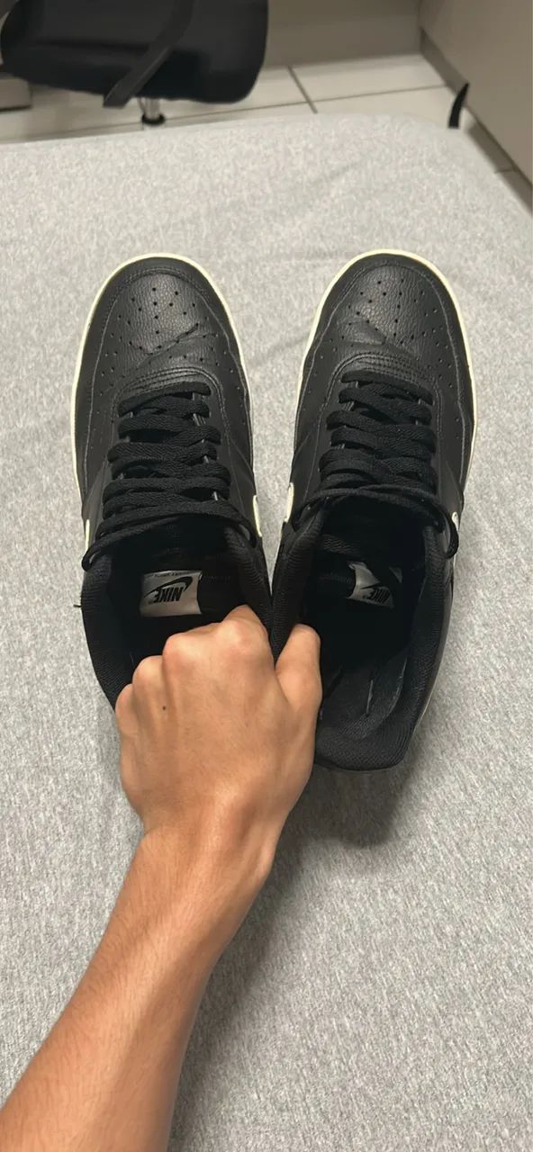 Nike Court Vision Low Preto e Branco - Foto 3