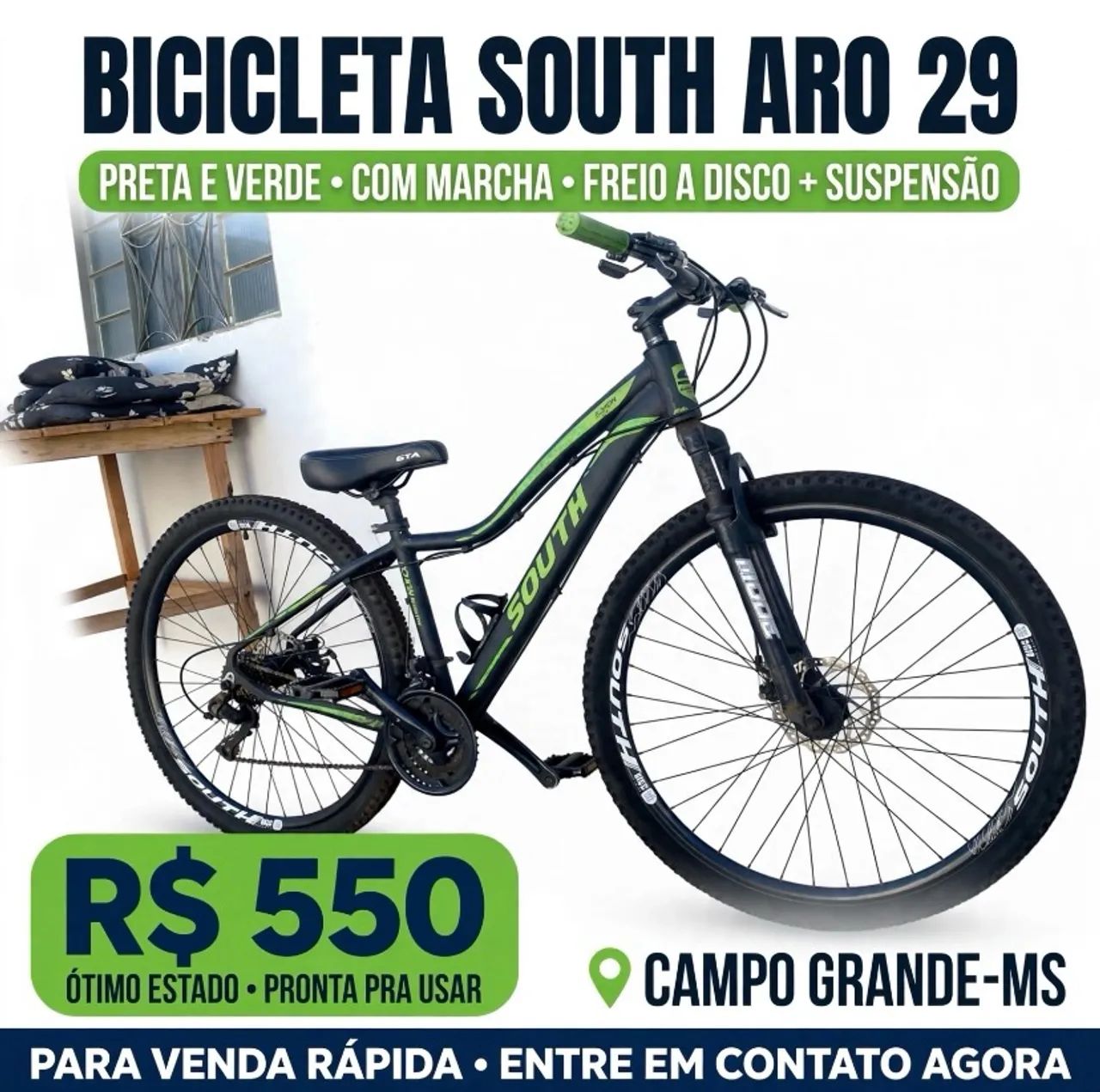 BICICLETA SOUTH ARO 29  
