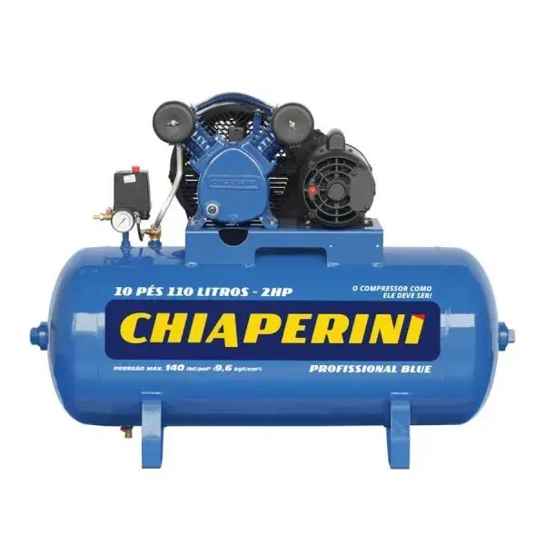 Compressor 10 Pés CHIAPERINI 2HP Bivolt BLUE RCH - Profissional Brasília - Foto 4