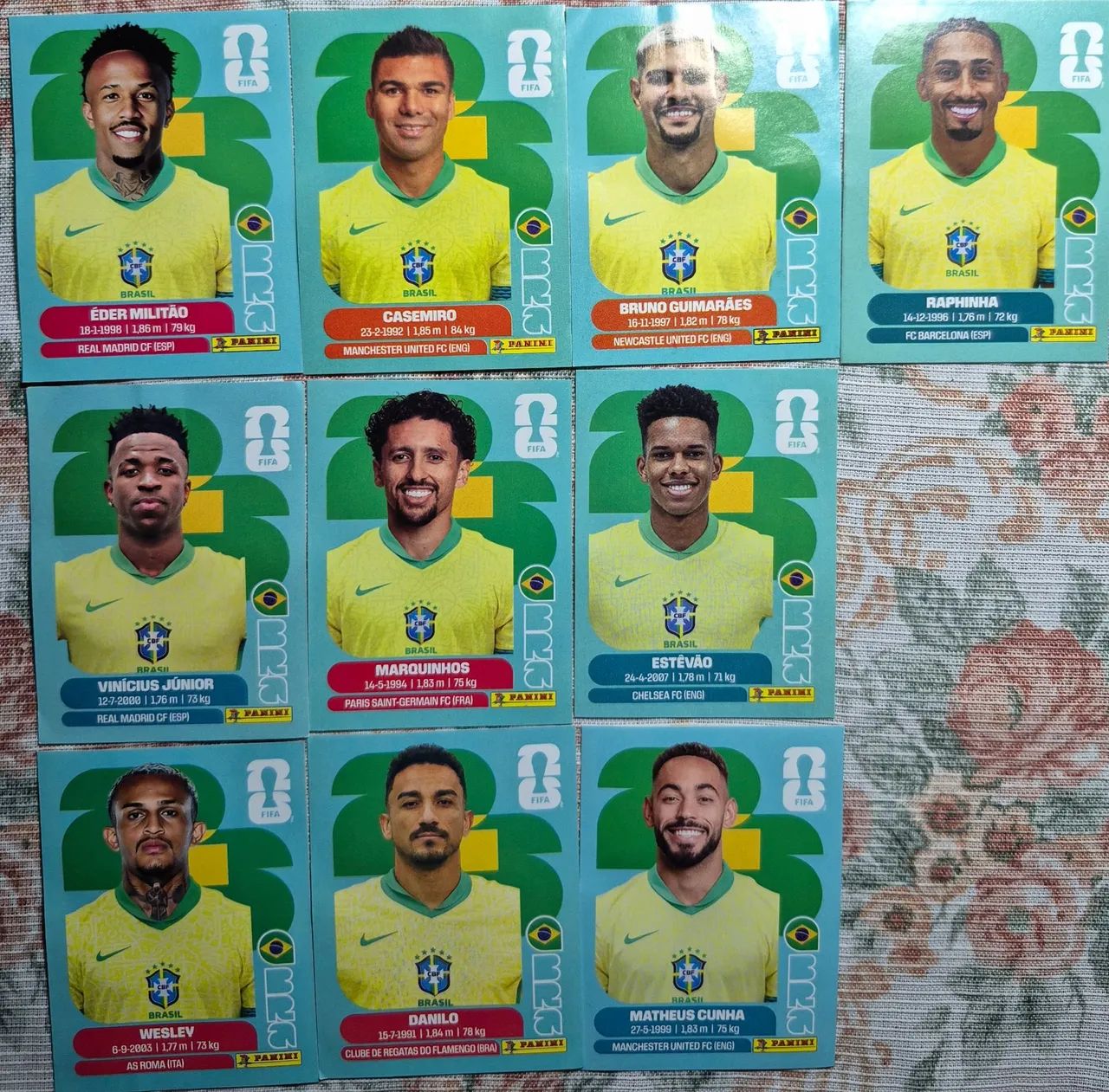 Figurinhas da Copa do Mundo 2026.