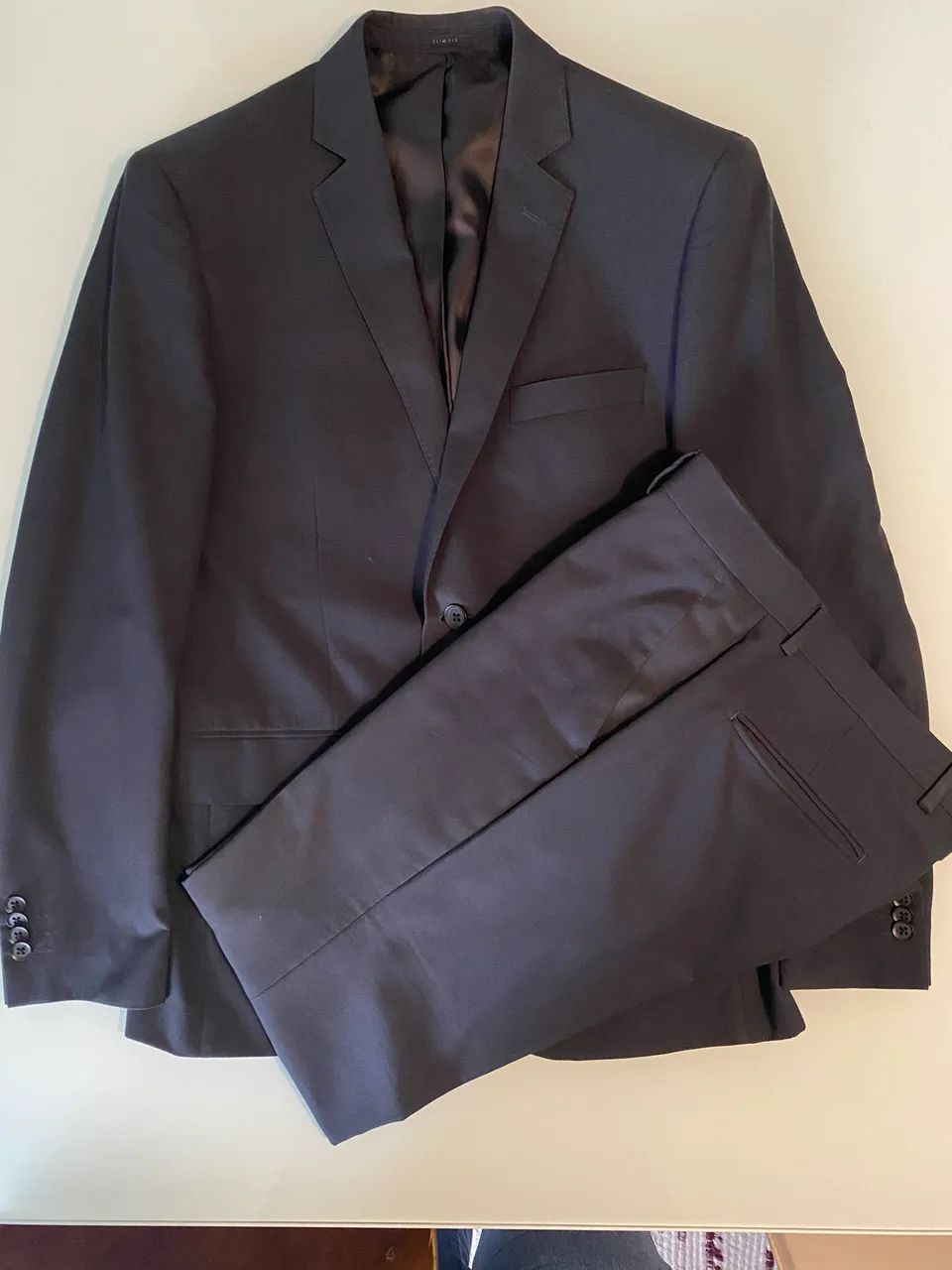 Terno Hugo Boss marinho lã super 120 - Foto 5