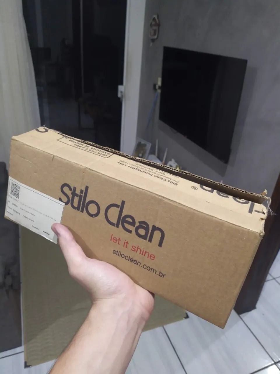 Arandela Branca Retangular Stilo Clean - Foto 3