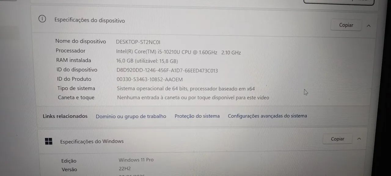 Notebook Lenovo ThinkPad E14 I5 10° SSD 256GB RAM 16GB - Foto 4