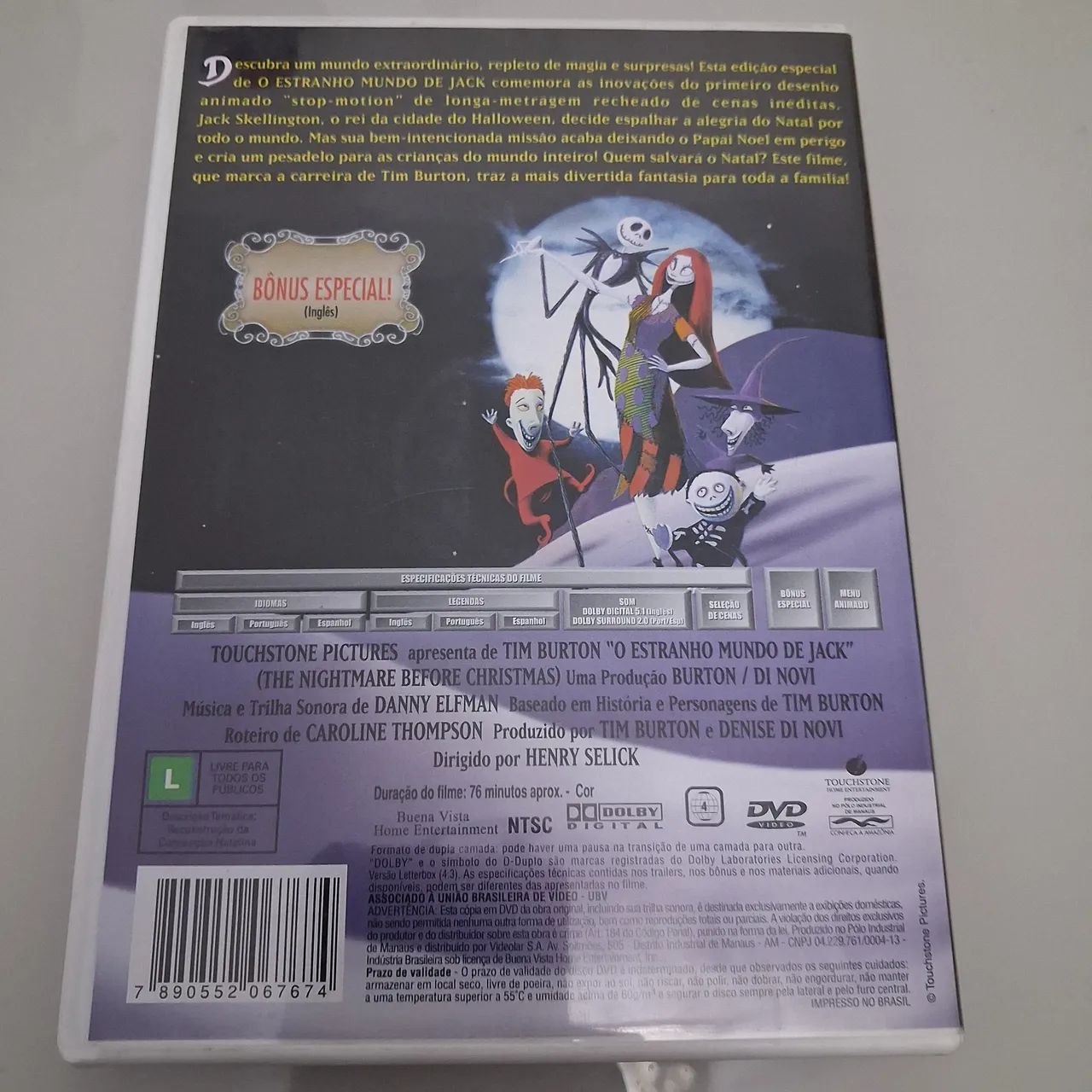 DVD O Estranho Mundo de Jack - Walt Disney - Foto 4