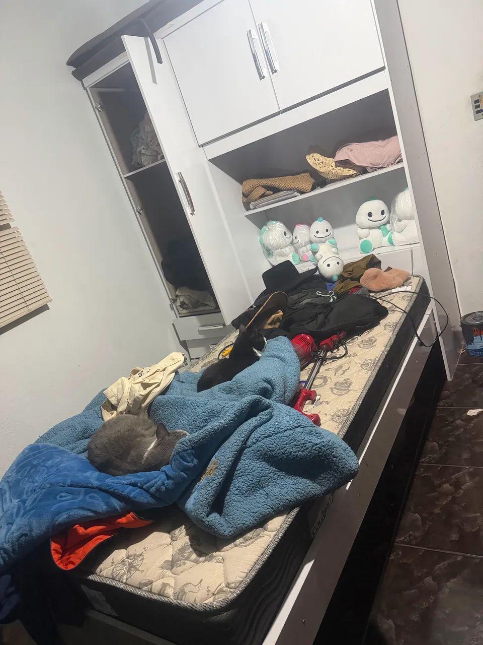 Guarda roupa com cama solteiro 