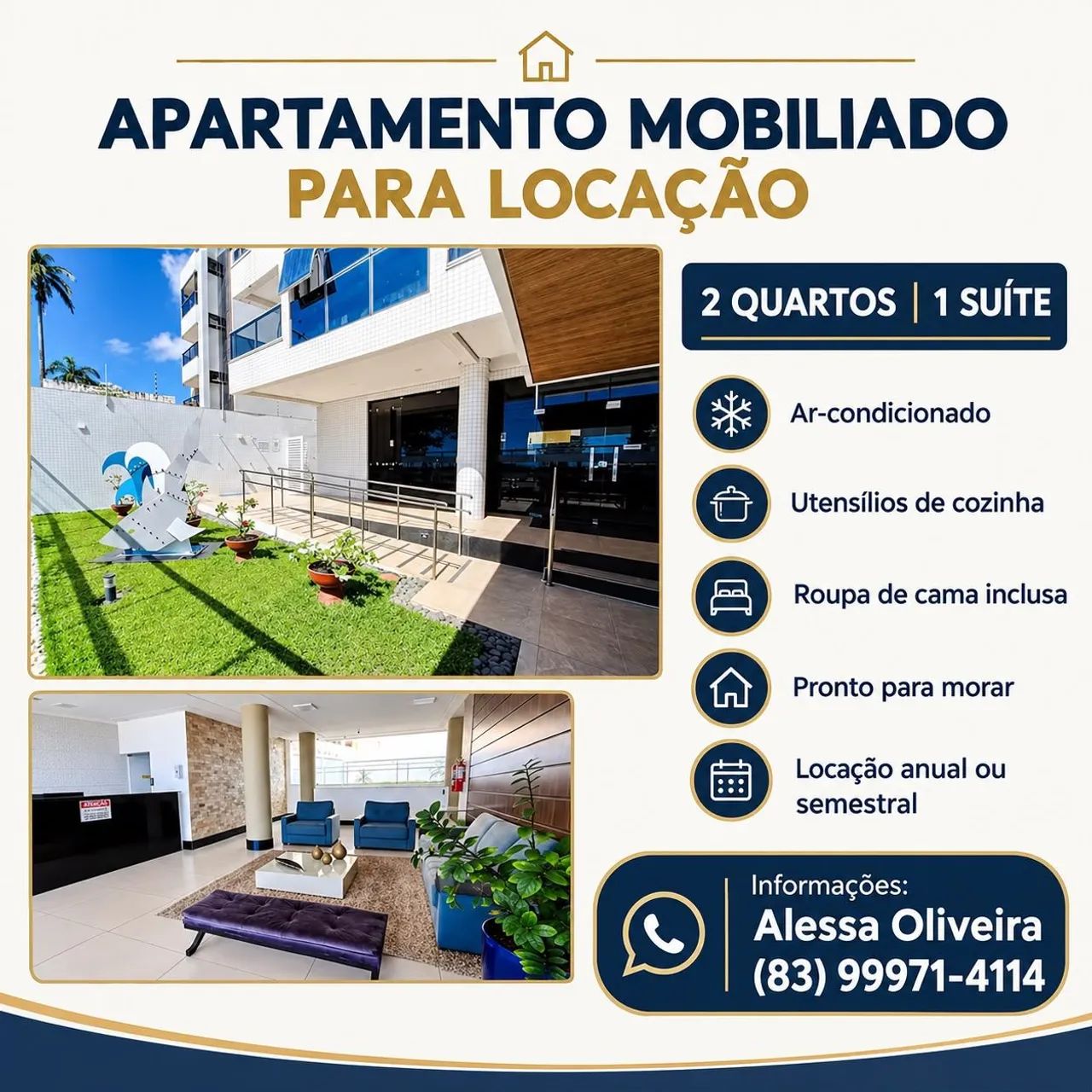 Apartamento Mobiliado 