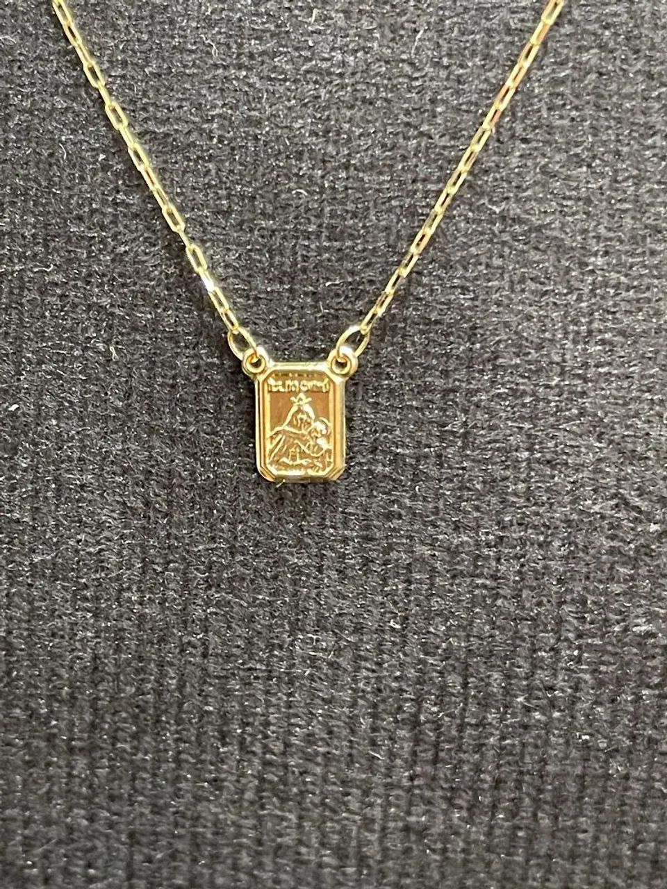 ESCAPULÁRIO DE OURO 18K (12x)facilito  - Foto 3