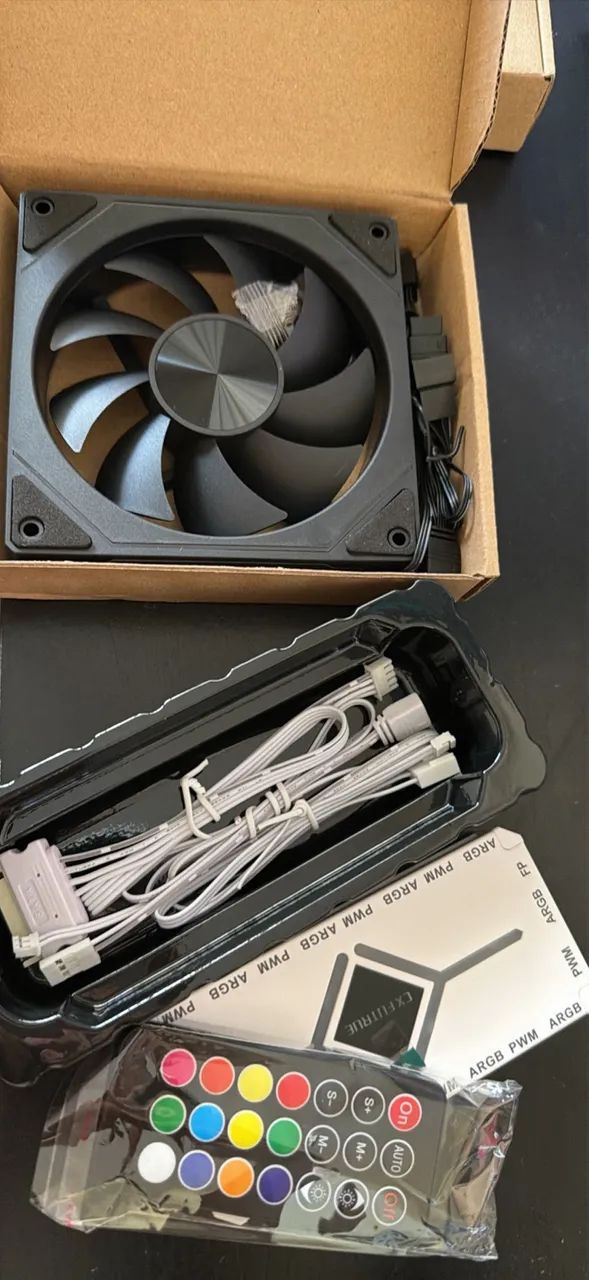 Fan ventoinha 5x + controladora NOVO - Foto 2