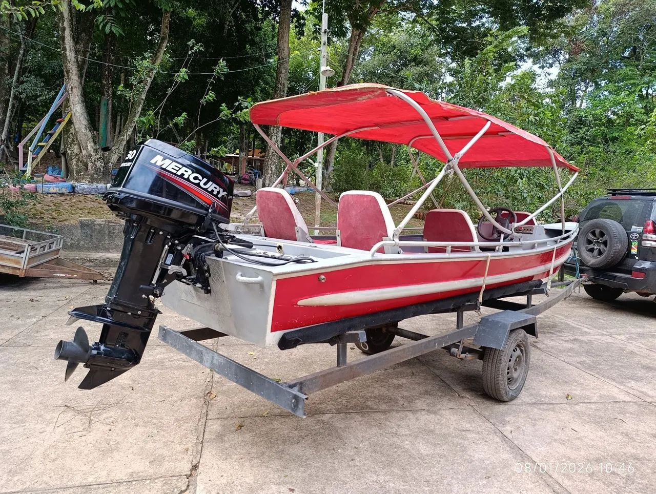 Lancha com motor Mercury 30 hp - Foto 9