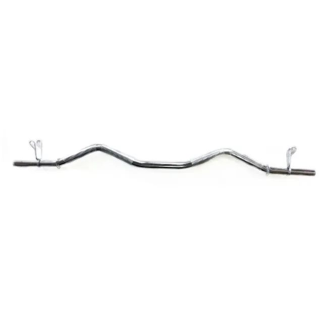 Barra W cromada 1,20 com grampos 