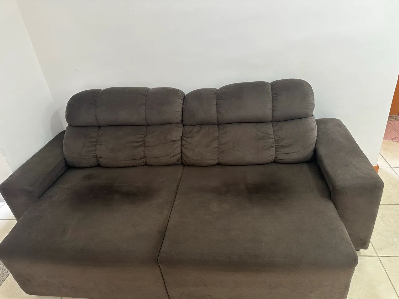 Sofá 4 lugares reclinável 