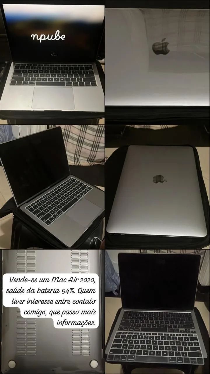 MacBook Air M1 2020 13" cinza espacial
