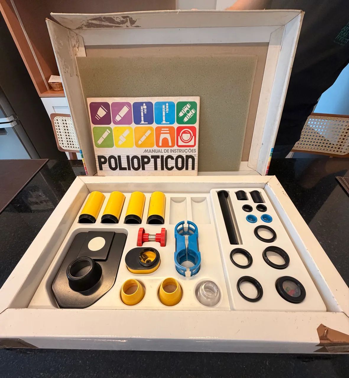 Poliopticon - brinquedo antigo para montar instrumentos ópticos - Foto 4