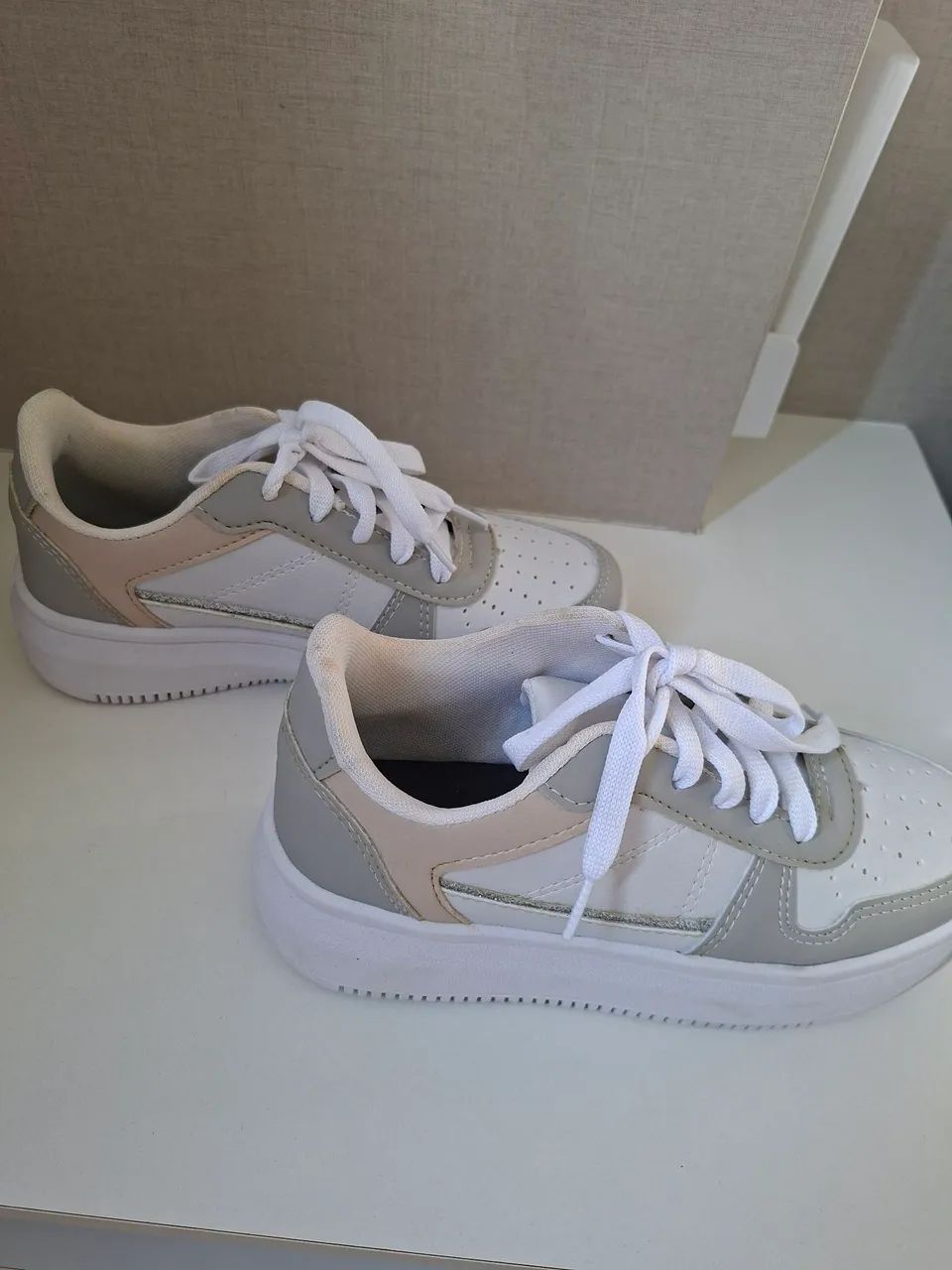 Tênis casual branco - Foto 2