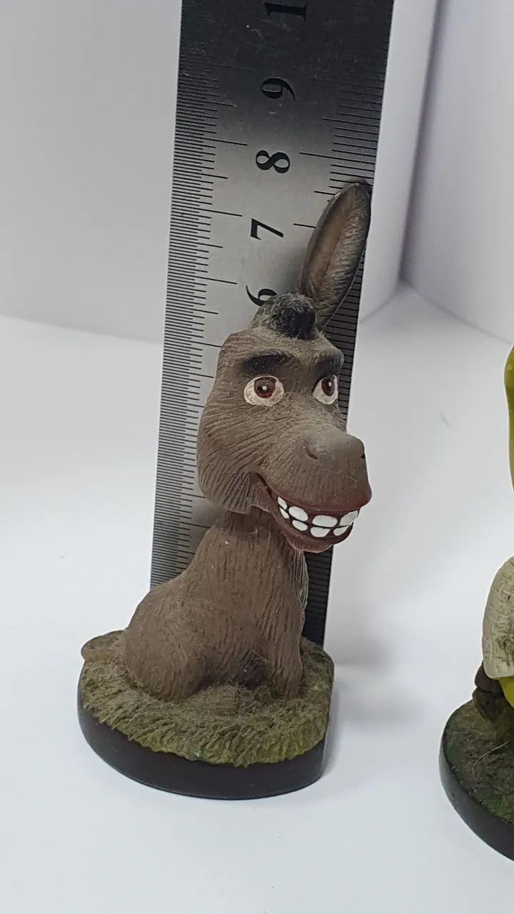 Shrek e Burro Mini Bobblehead Disney Originais - Foto 4