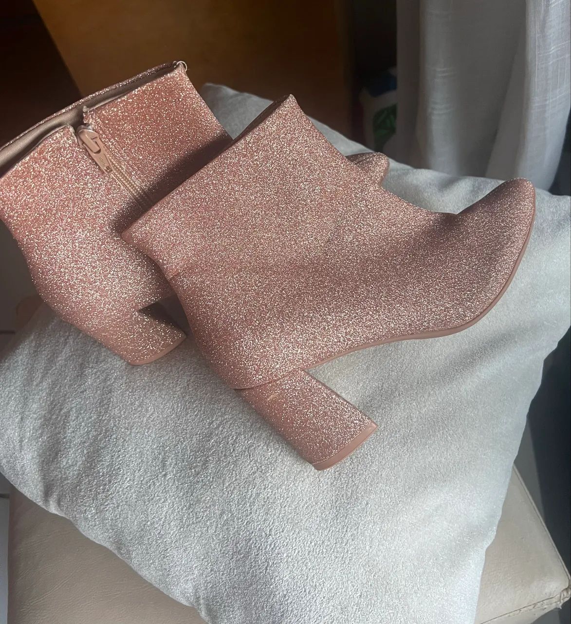 Bota Rosa Brilho