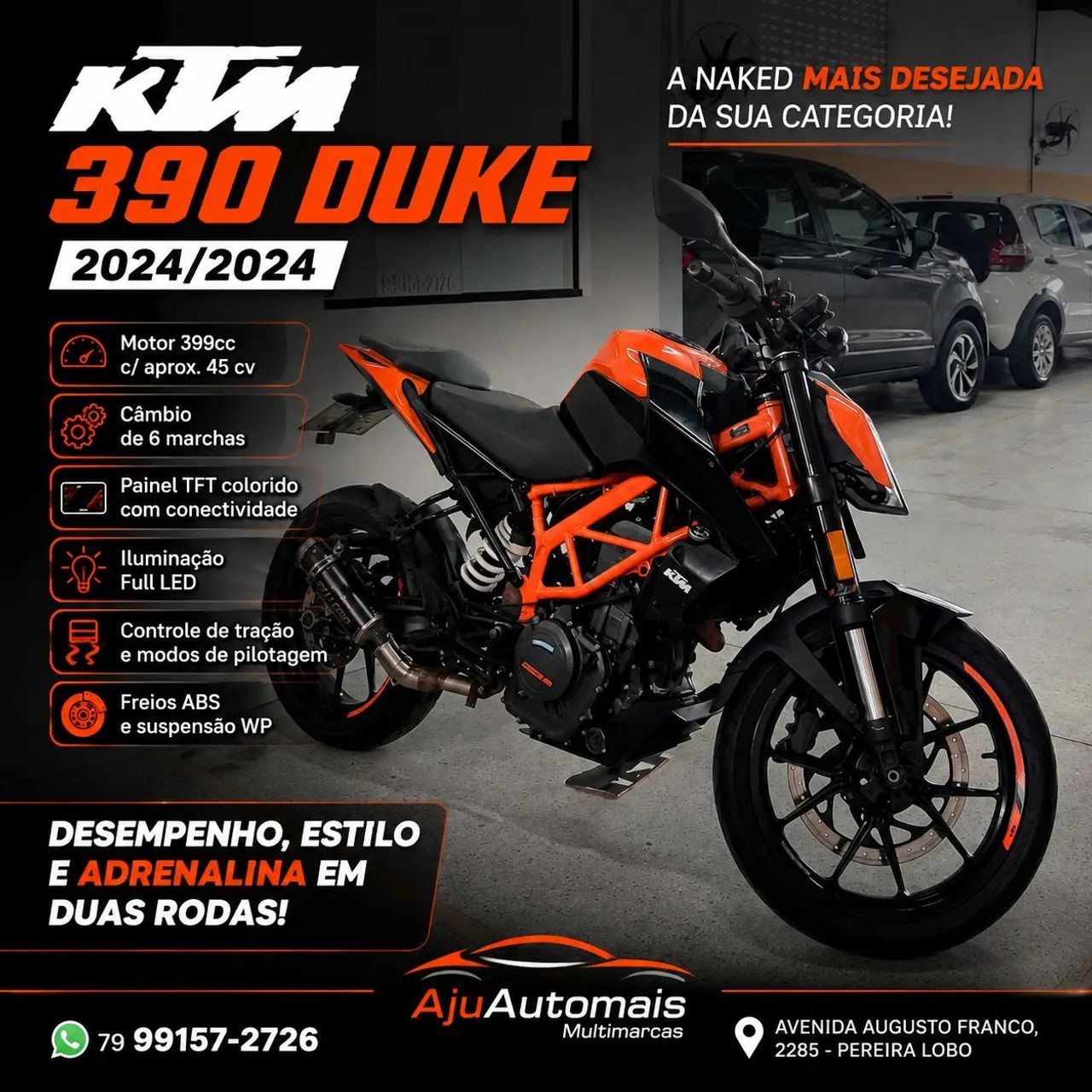 Moto KTM Duke 