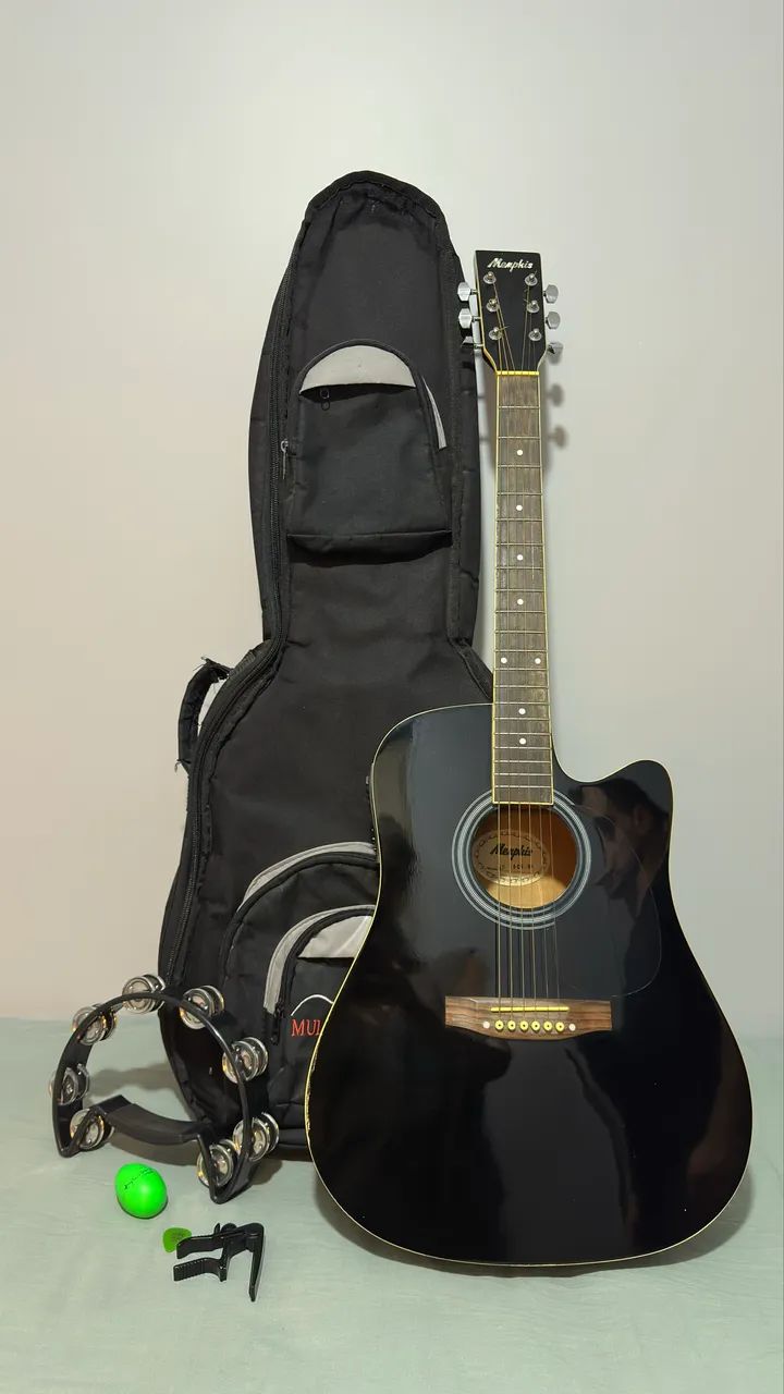 ? Kit Completo Violão Memphis + Acessórios - Foto 2