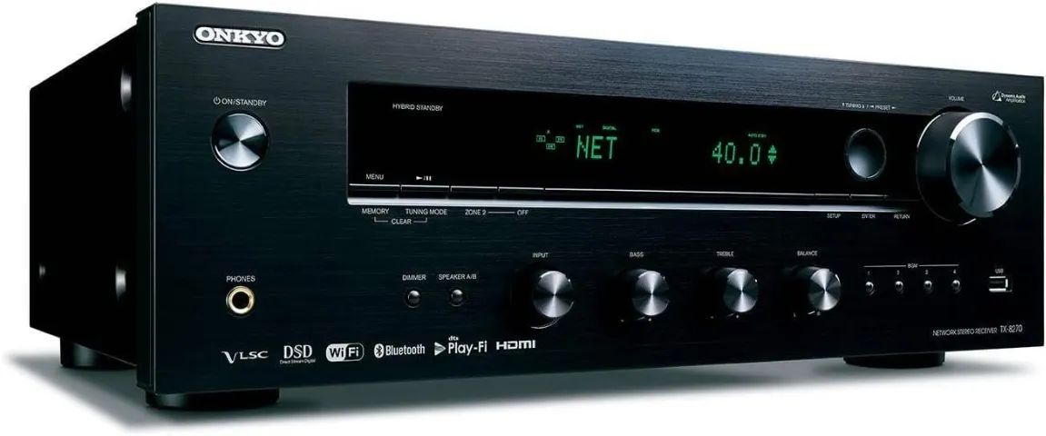 Receiver Onkyo TX-8270, Stereo, Wi-FI, Bluetooth 4k .