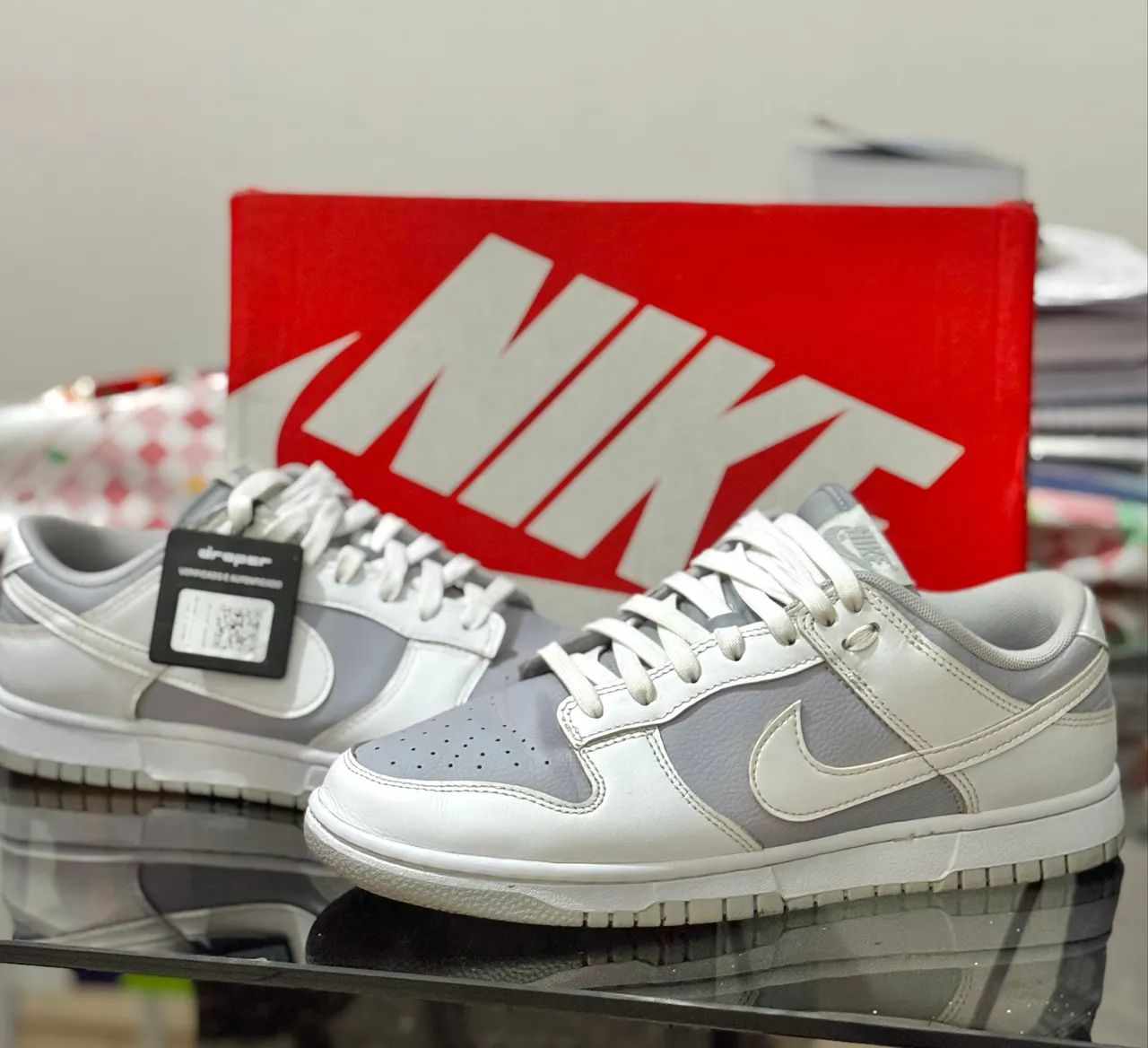 Tênis Nike Dunk Low White Neutral Grey