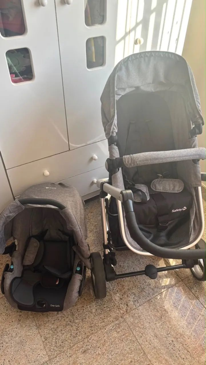 Carrinho de bebê e bebê conforto  - Foto 5