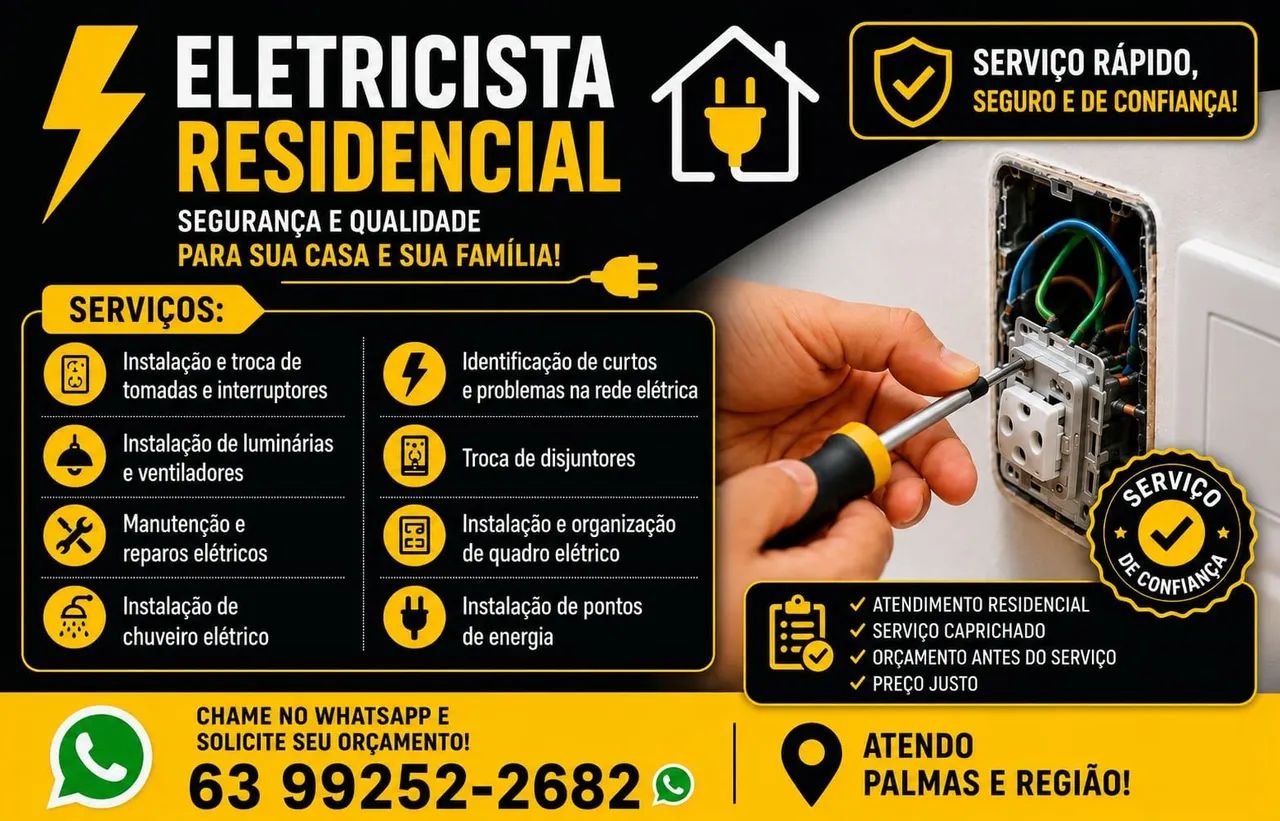 Eletricista Residencial/Predial 