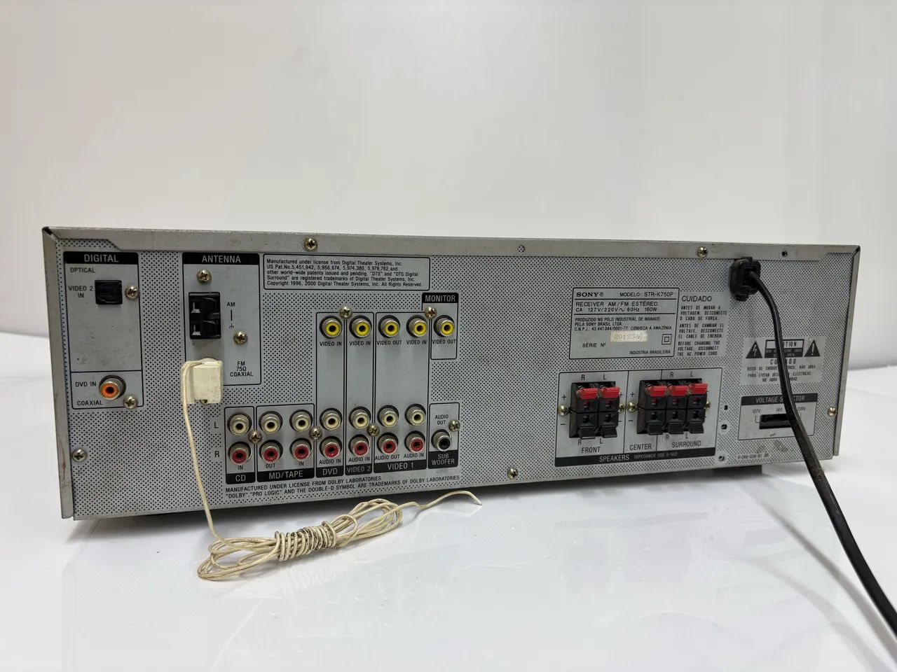 Receiver Sony STR-K750p AM/FM com defeito - Foto 5