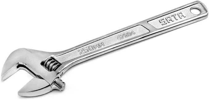 Chave Ajustável Sata Prateada 10"