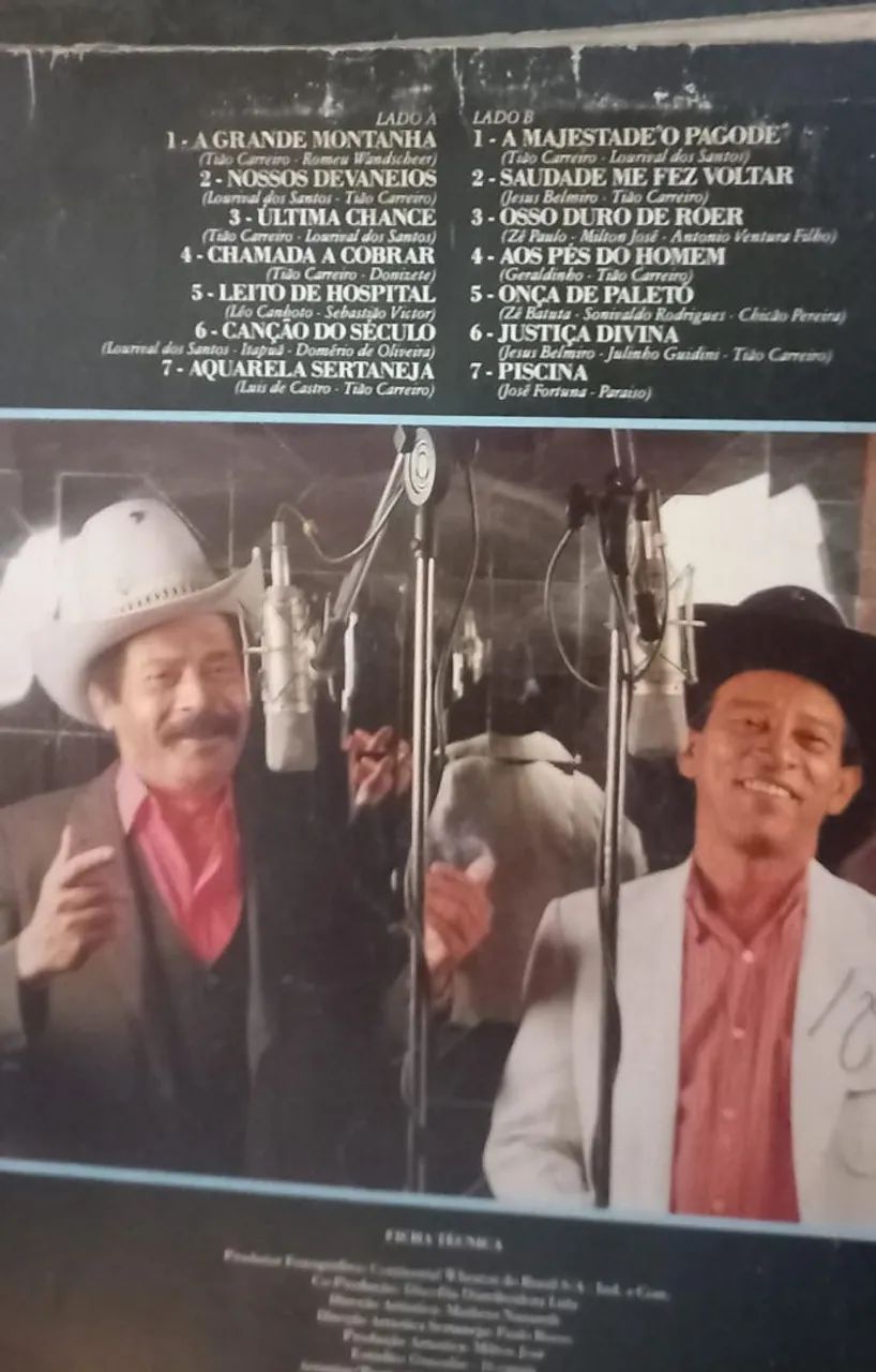 Tião Carreiro e Pardinho Disco LP - Foto 2