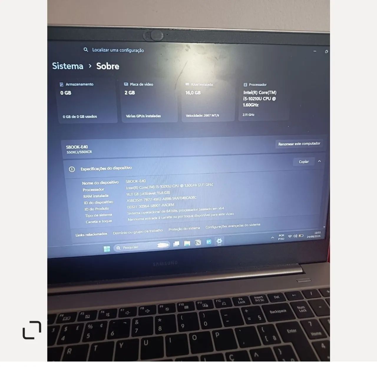 Notebook Samsung x40  - Foto 4